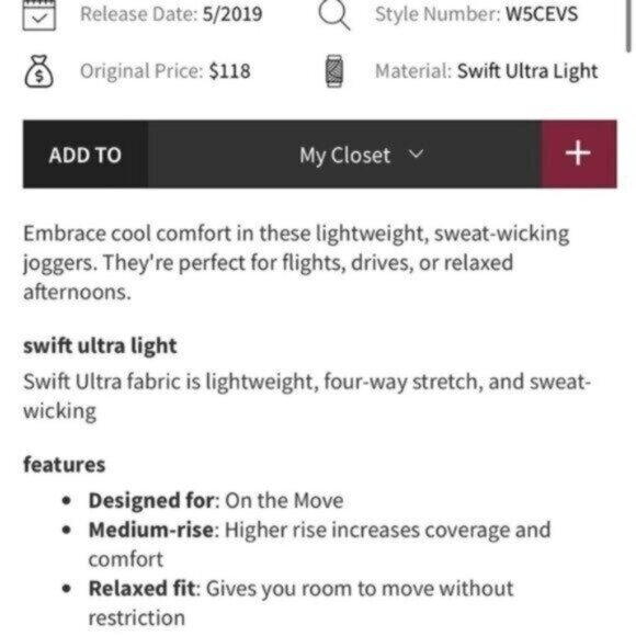 Lululemon  Mid Rise Travel Joggers Green Preppy Neutral Weekend Lounge Active - Picture 9 of 9